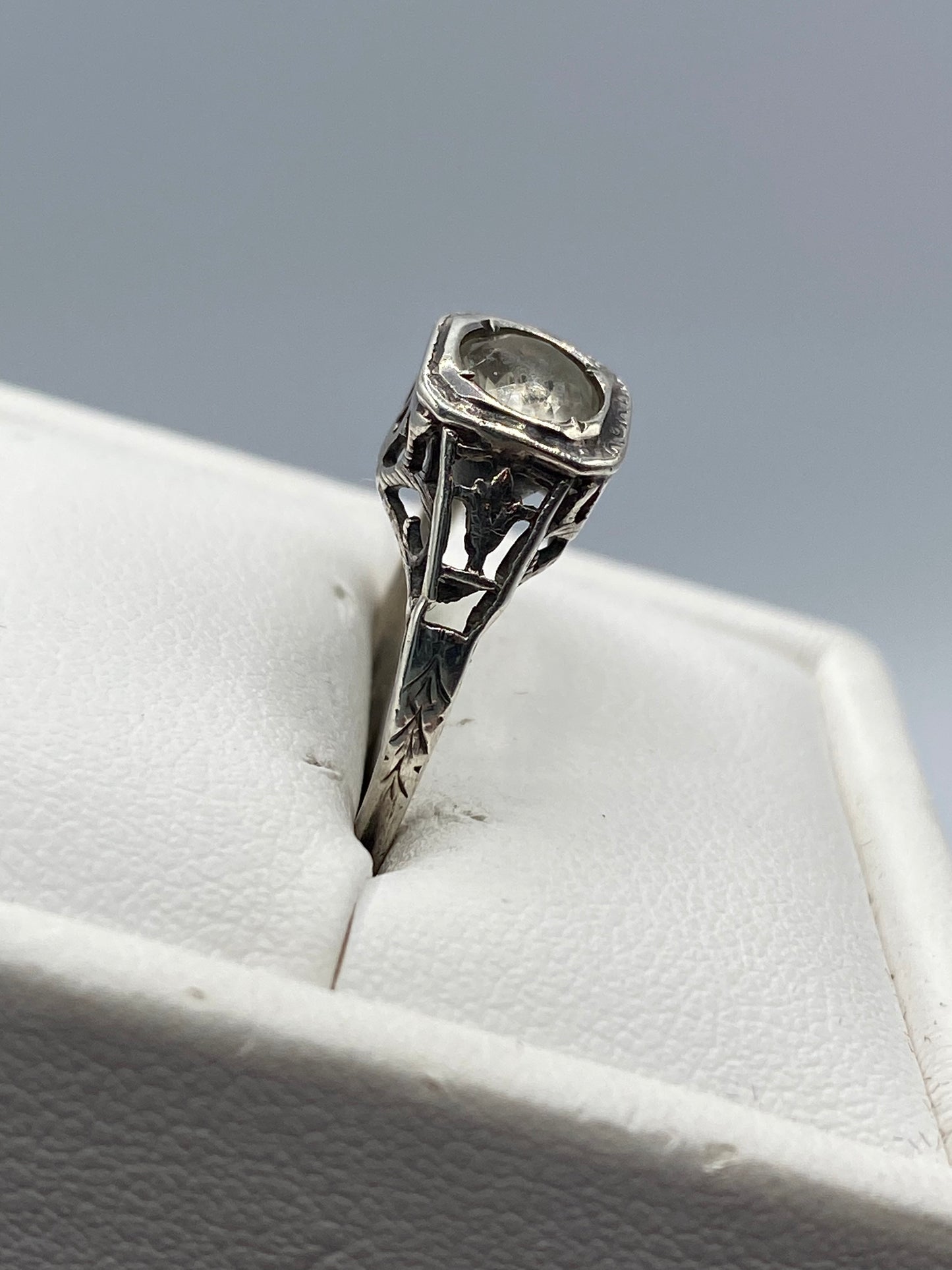 Vintage Sterling Silver Art Deco Ring