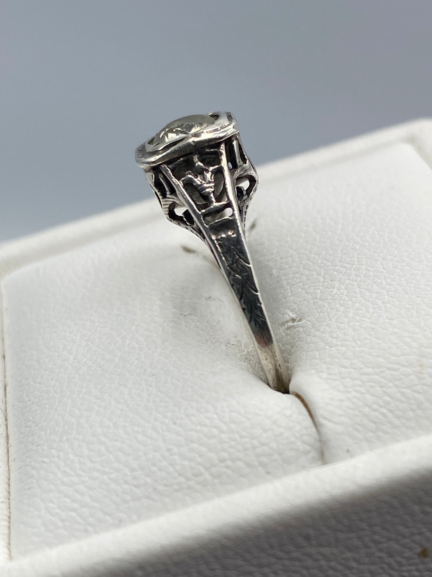 Vintage Sterling Silver Art Deco Ring