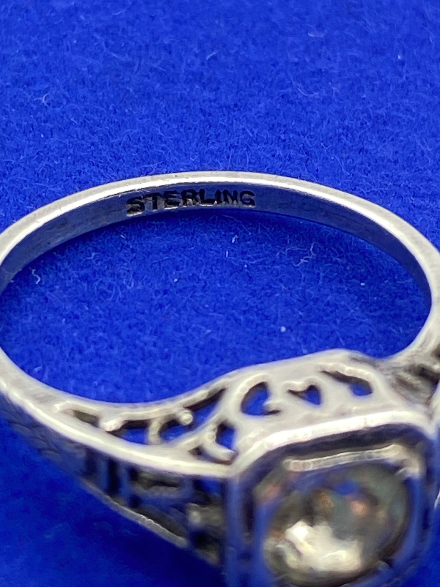 Vintage Sterling Silver Art Deco Ring