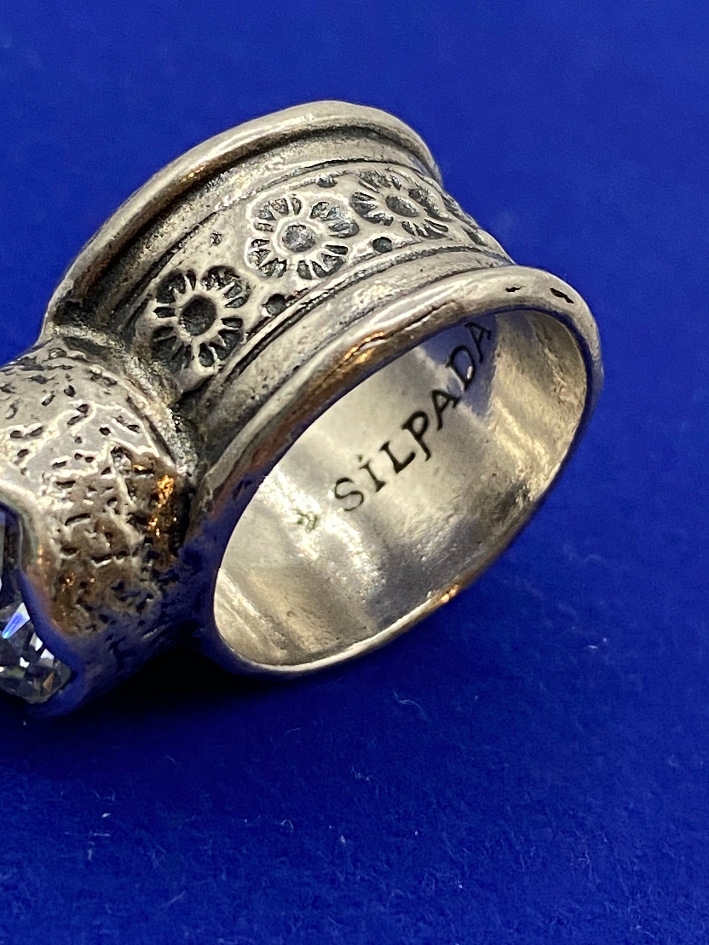 Sterling Silver Silpada Designs CZ Ring