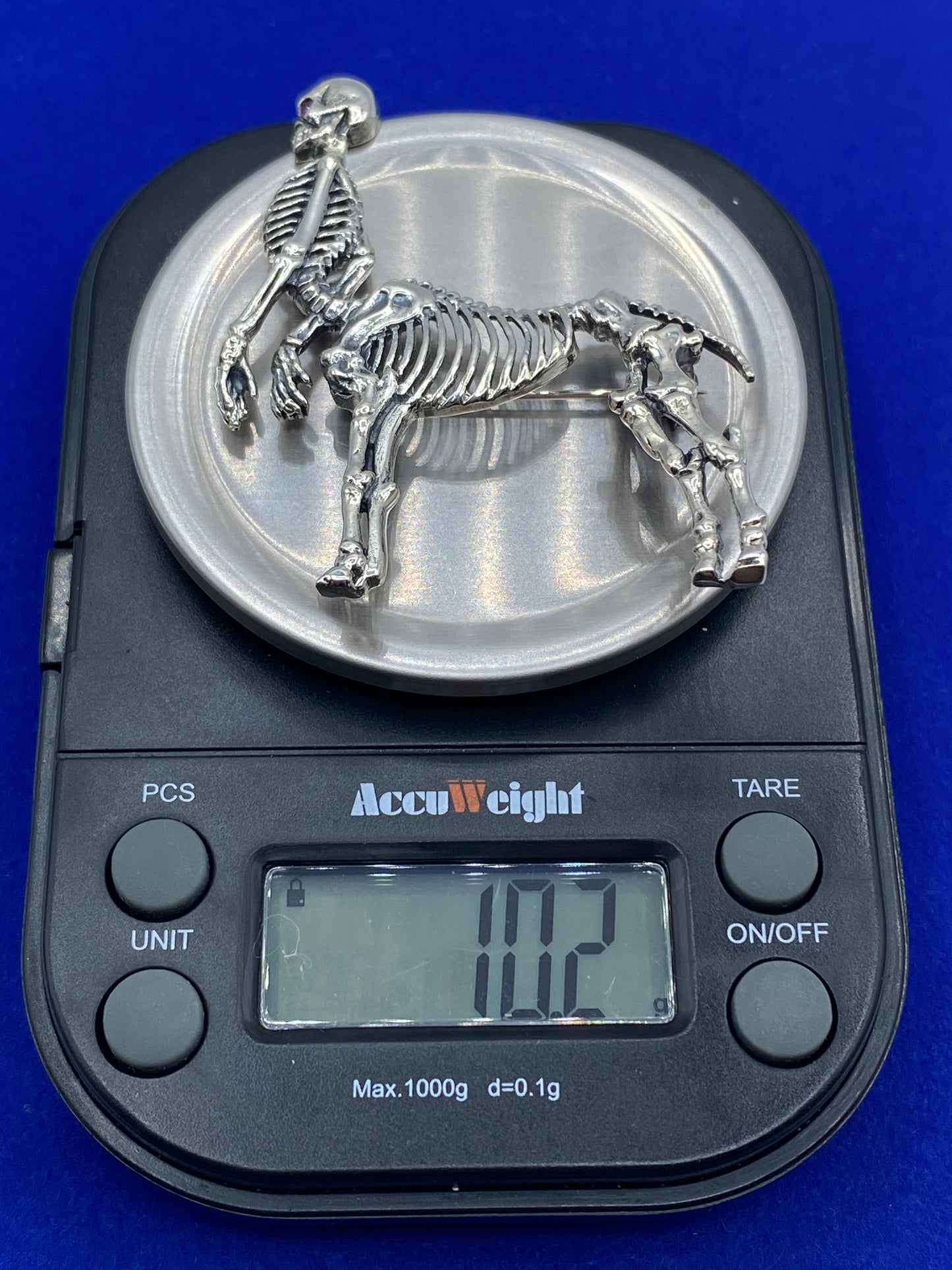 Sterling Silver Skeleton Horse Mix Brooch