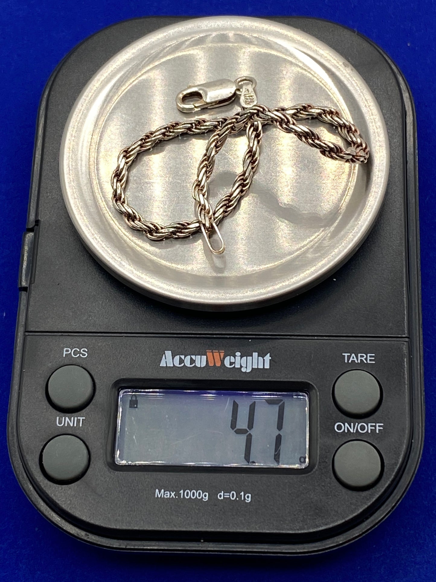 Sterling Silver Rope Bracelet