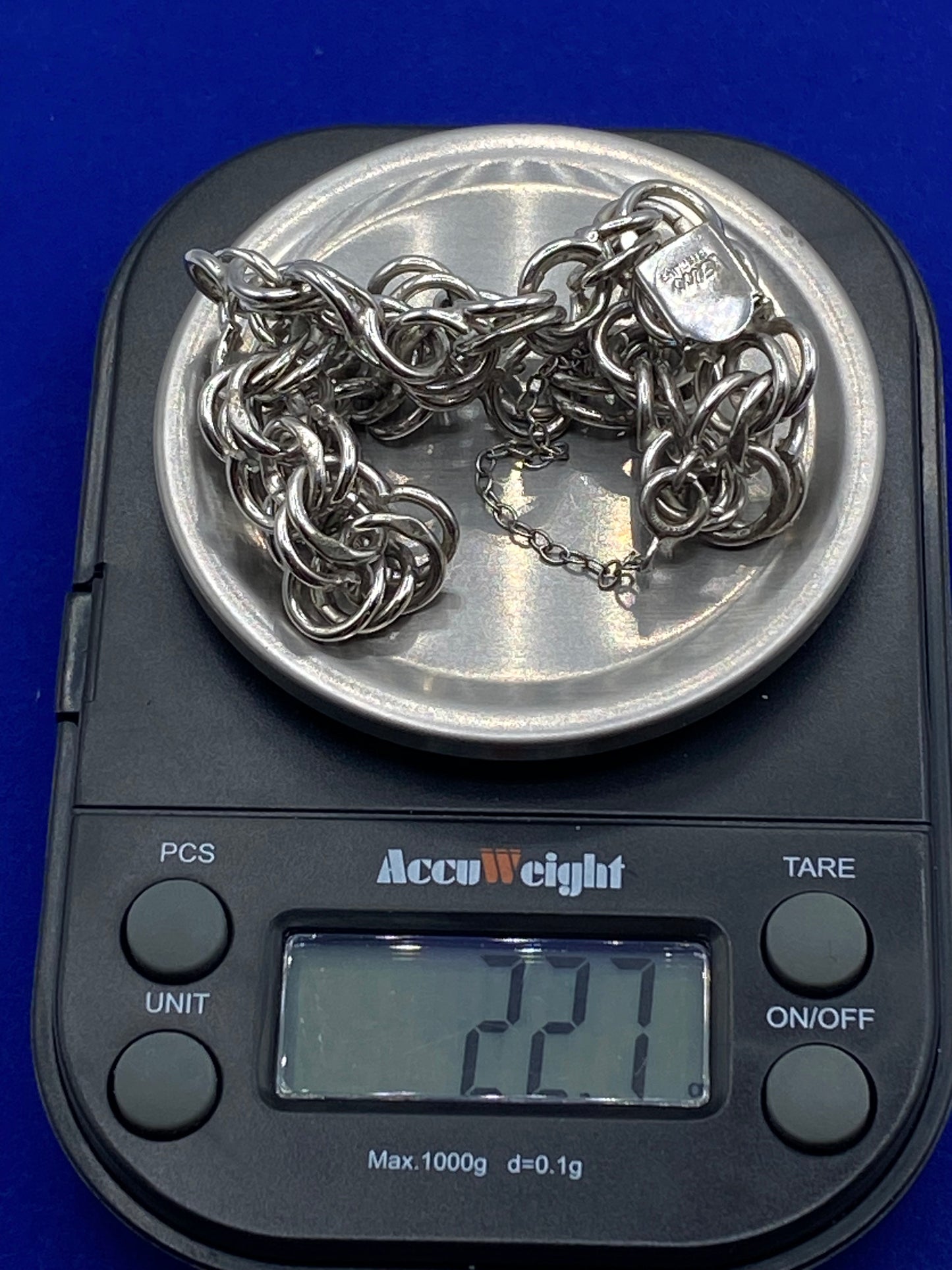 Sterling Silver Elco Charm Bracelet