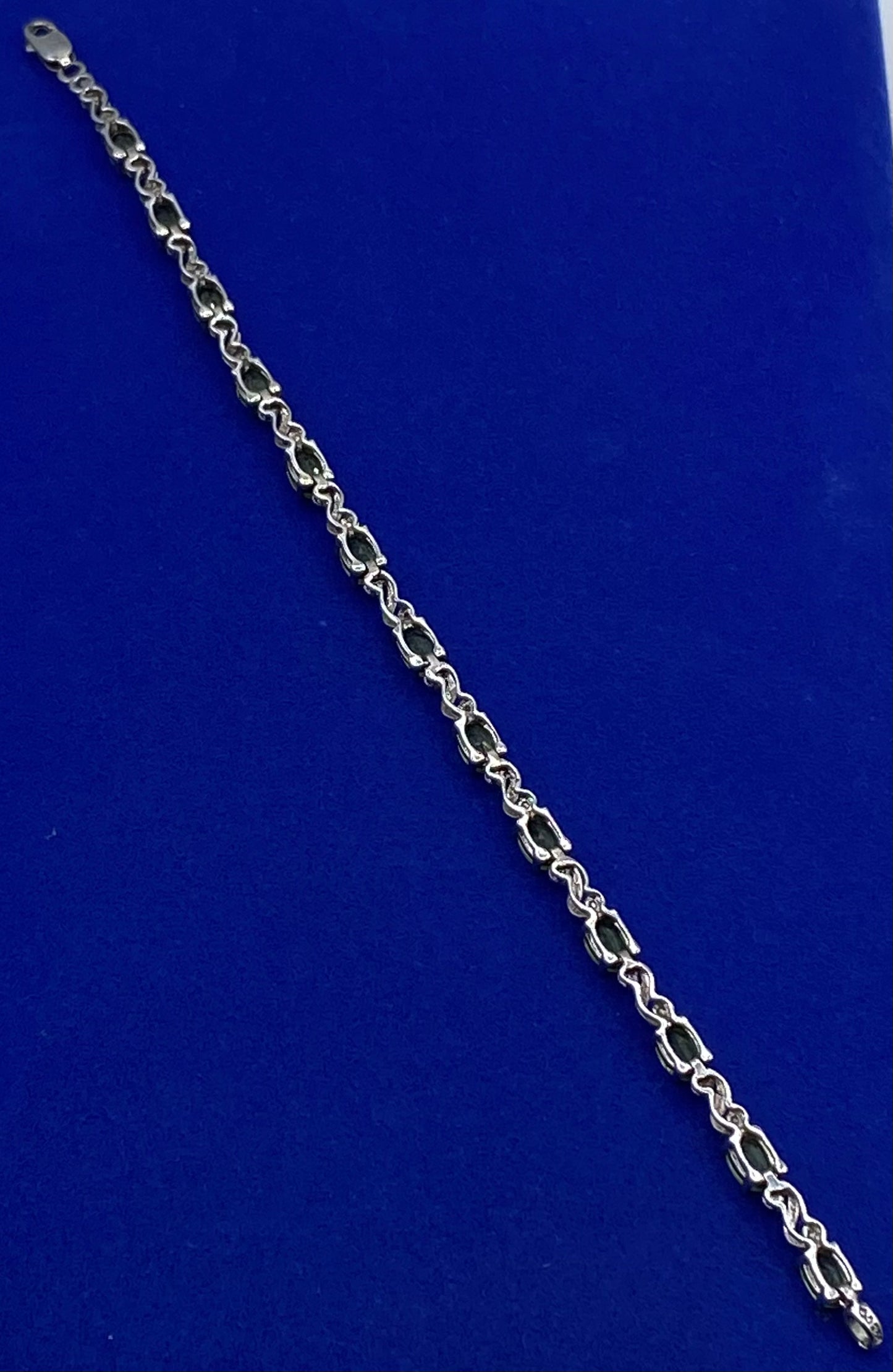 Sterling Silver Peridot Tennis Bracelet