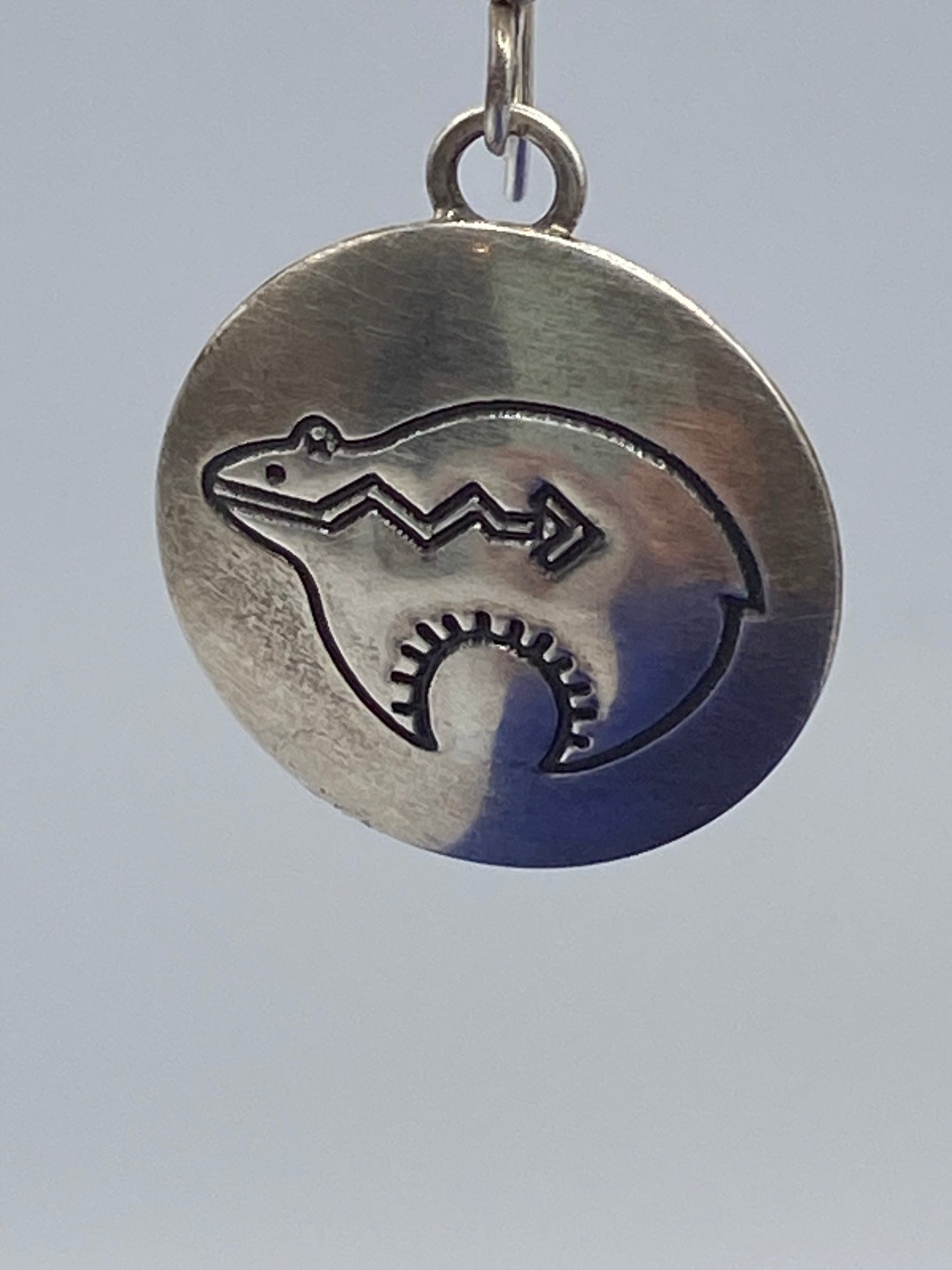 Sterling Silver Native Bear Earrings