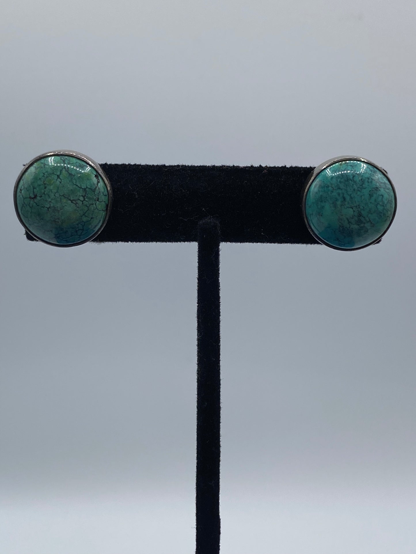 Vintage Sterling Silver Turquoise Earrings