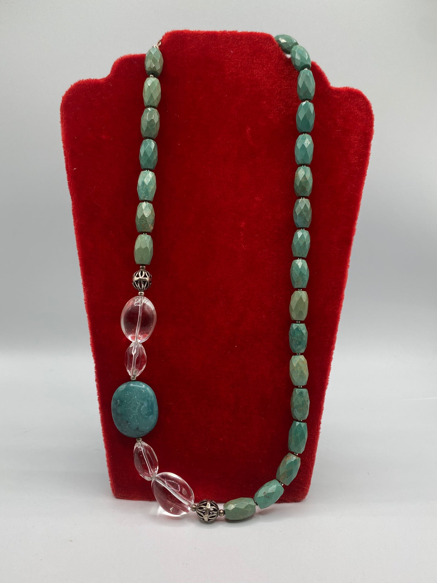 Sterling Silver Barse Turquoise Necklace