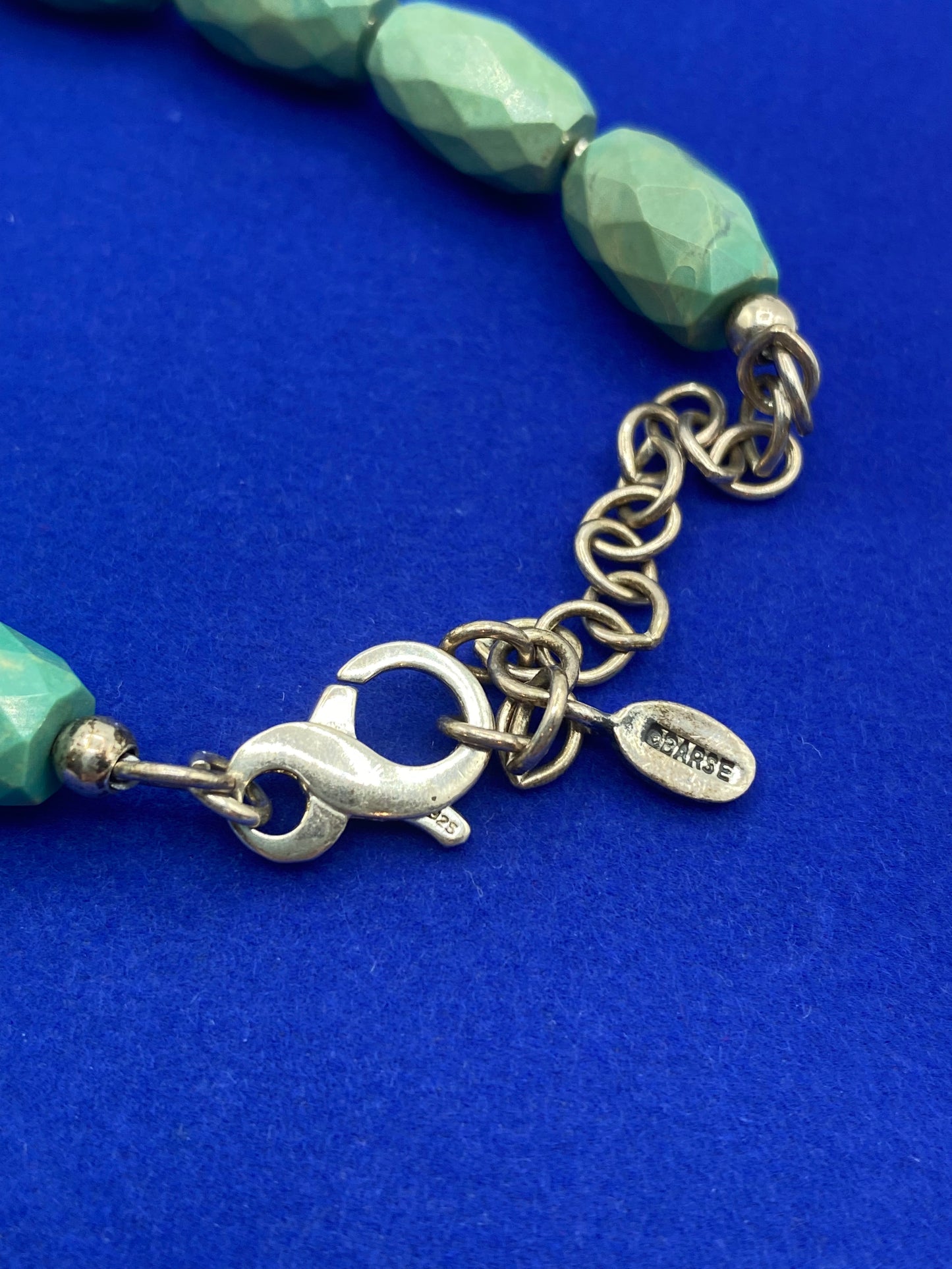 Sterling Silver Barse Turquoise Necklace