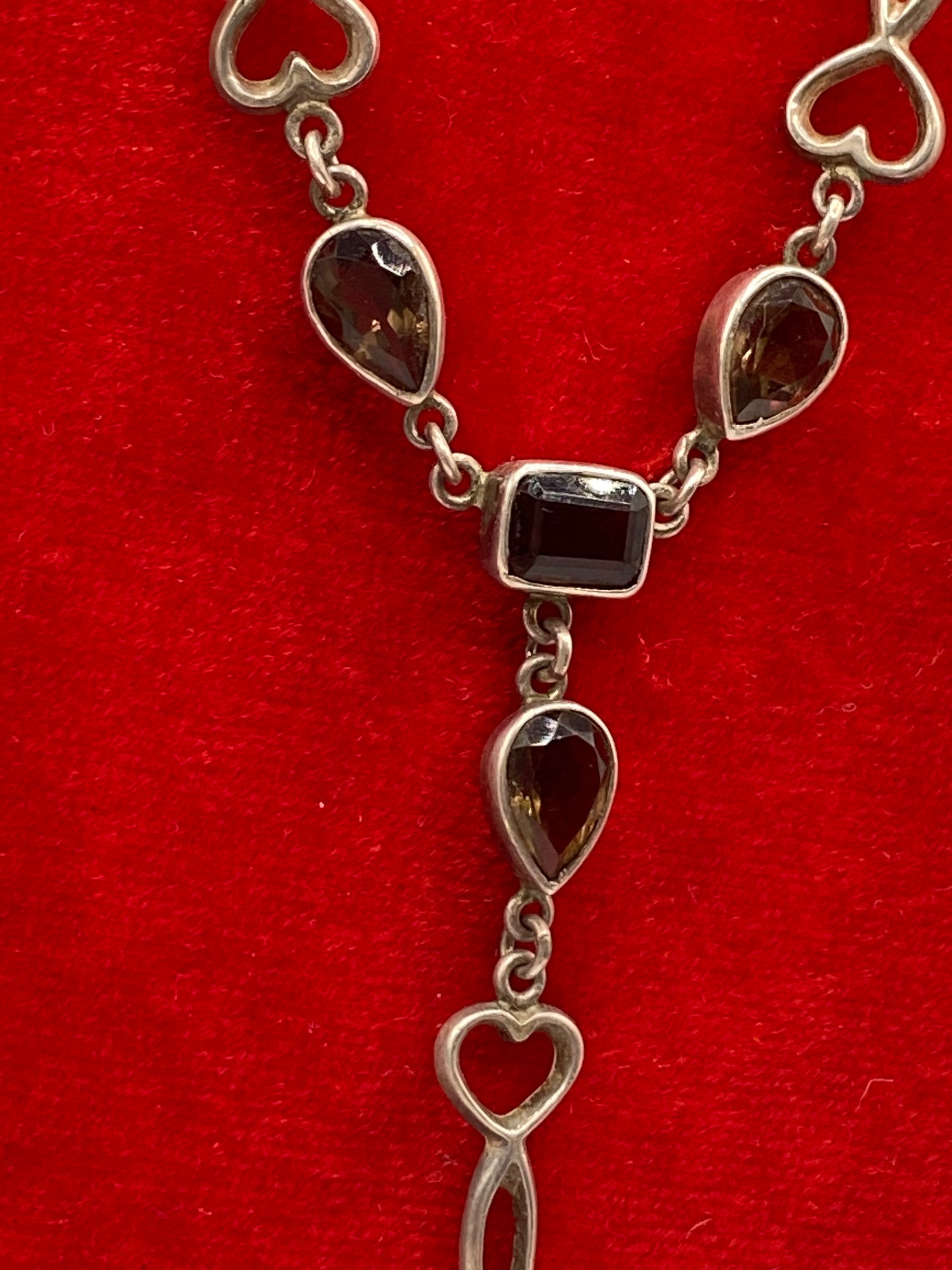 Sterling Silver & Smokey Quartz Necklace