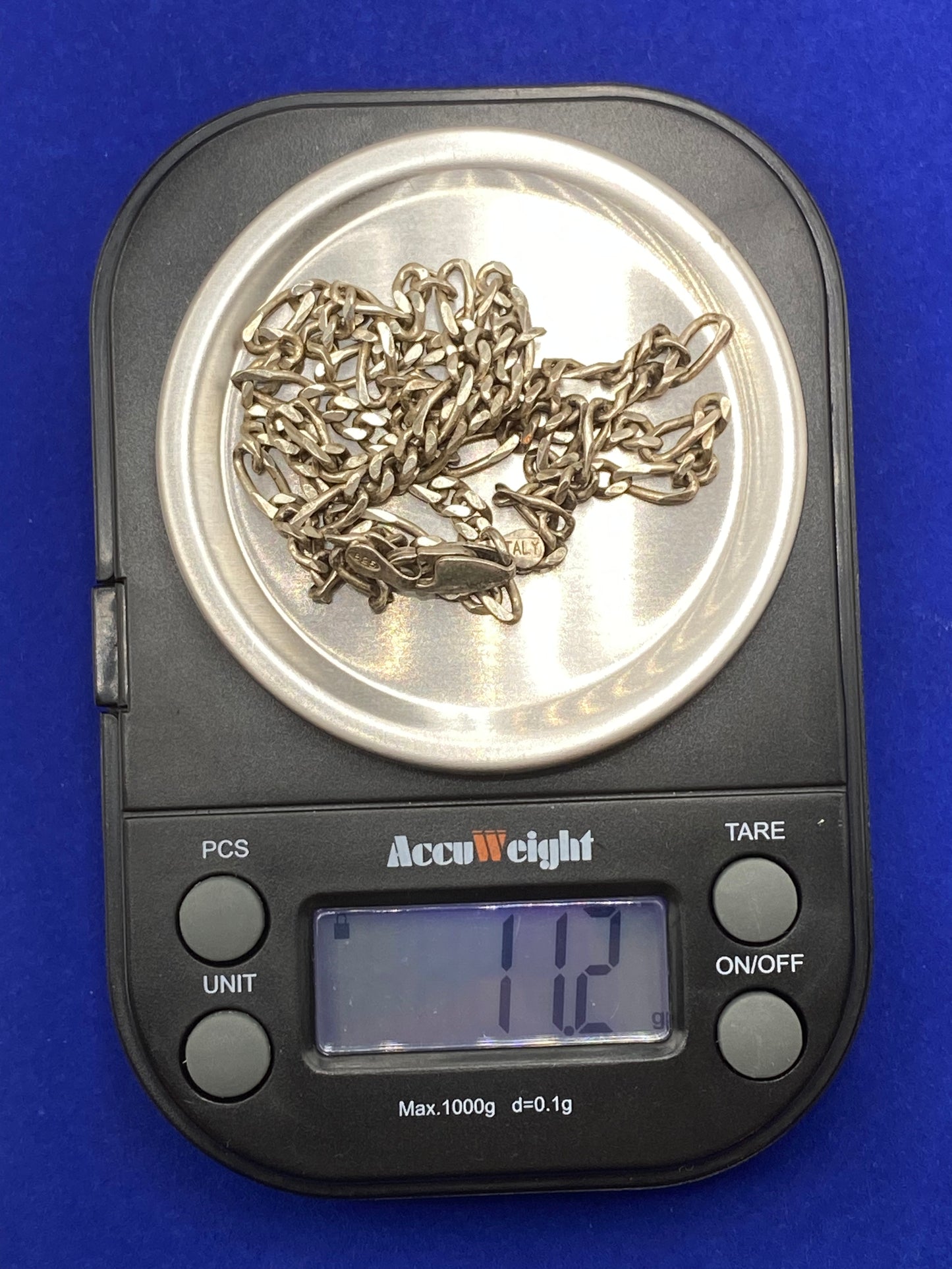 Sterling Silver Figaro Chain