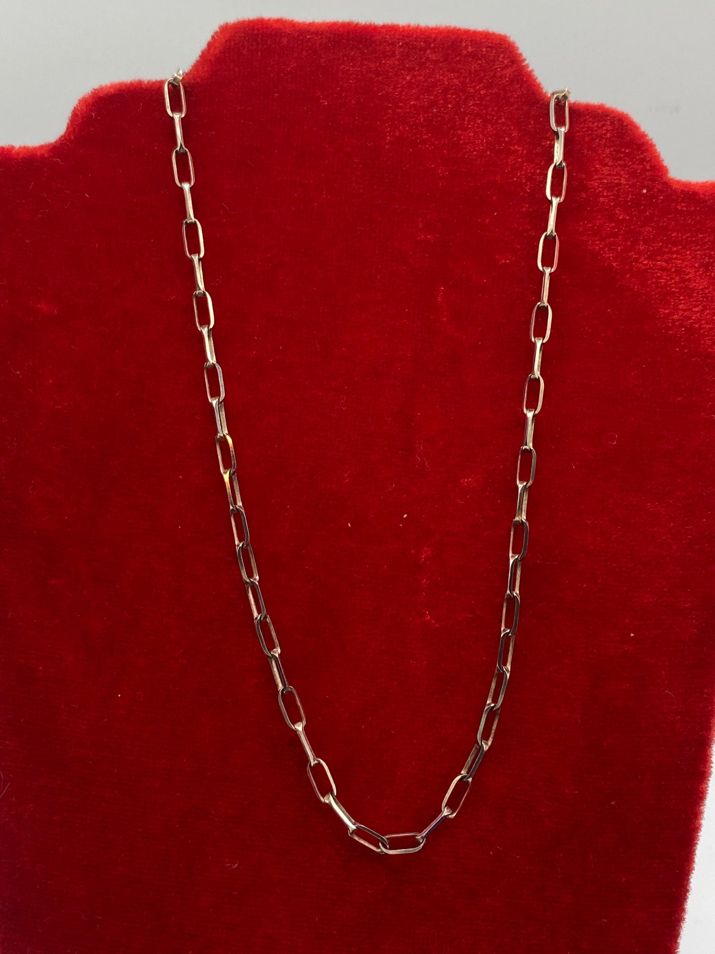 Sterling Silver Paper Clip Chain
