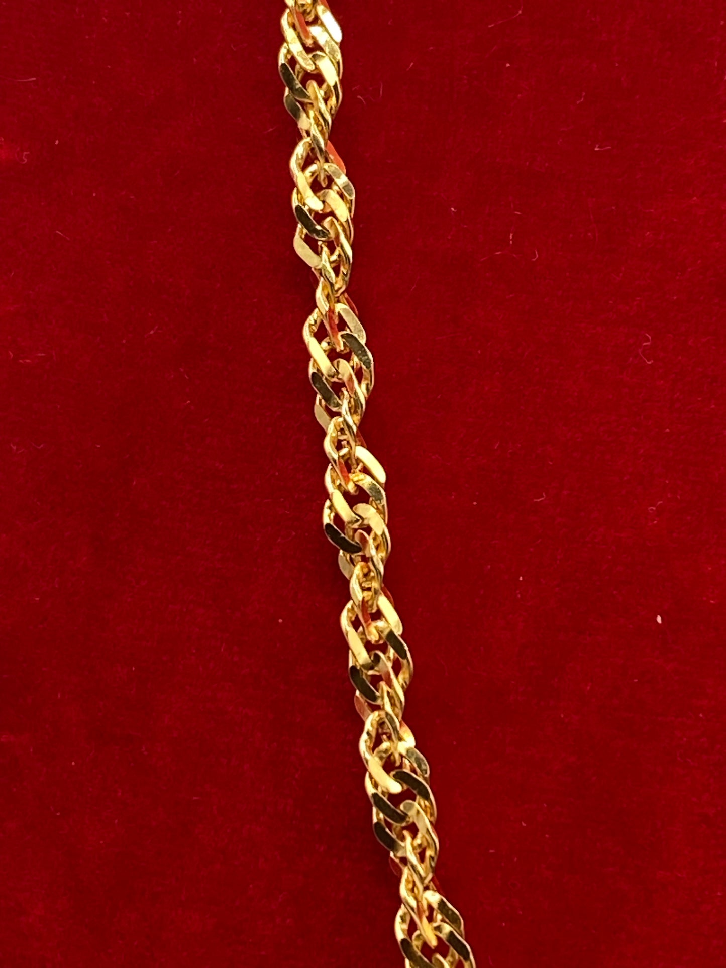 Sterling Silver Vermeil Twisted Chain