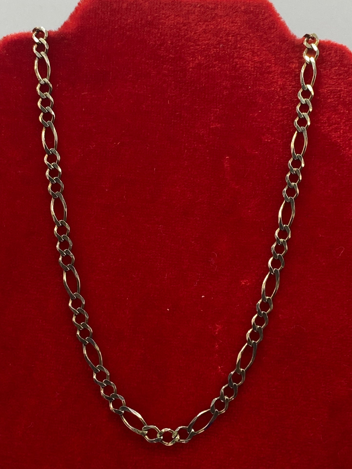 Sterling Silver Figaro Chain
