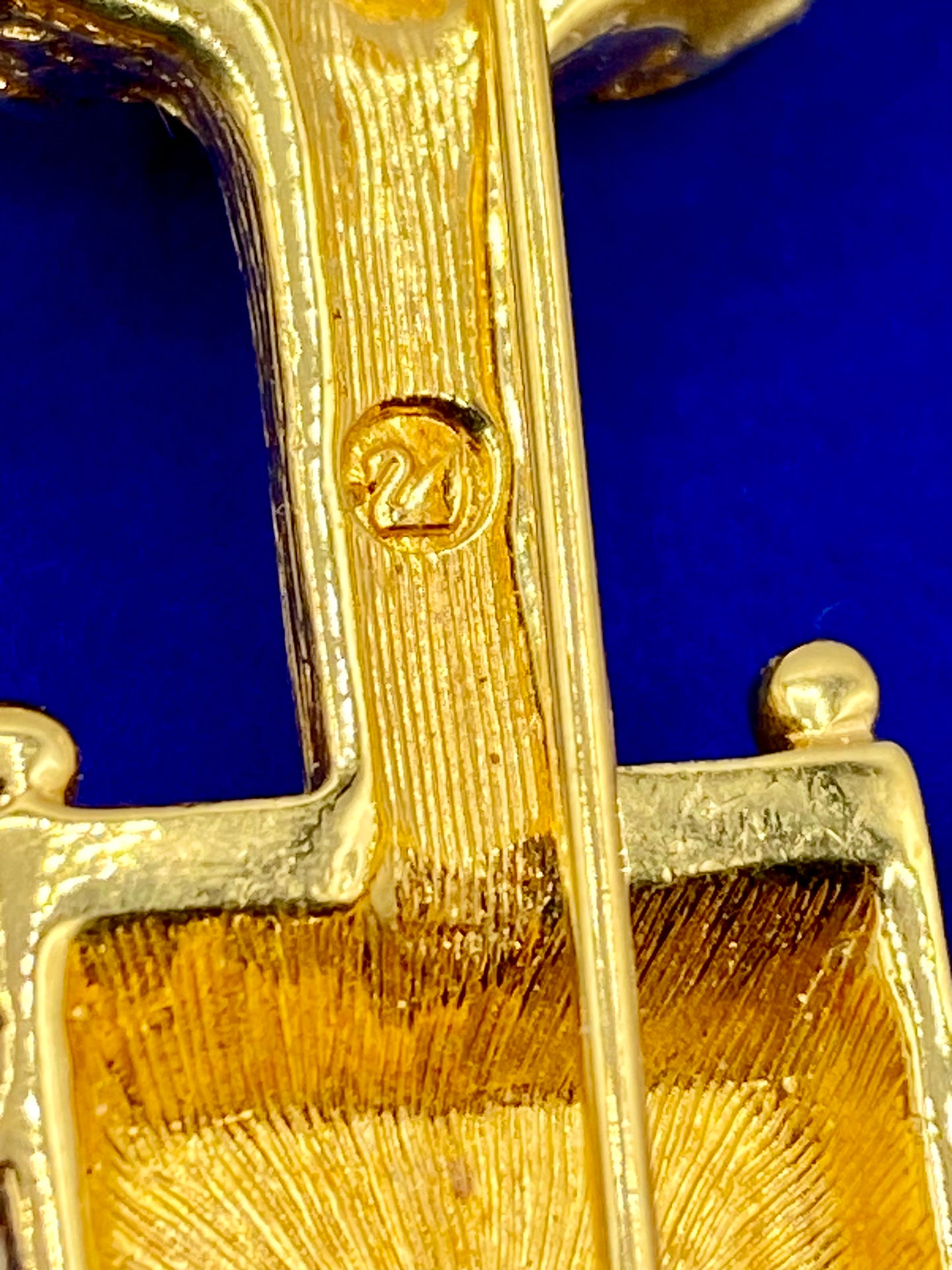 Vintage Swarovski Enameled Topiary Tree Brooch