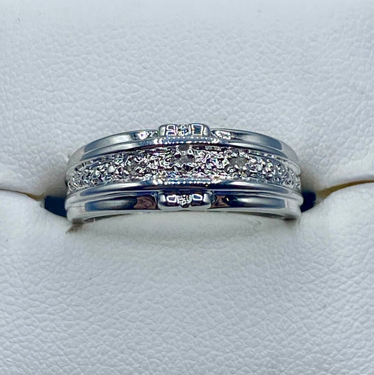 Sterling Silver Diamond Accent Ring