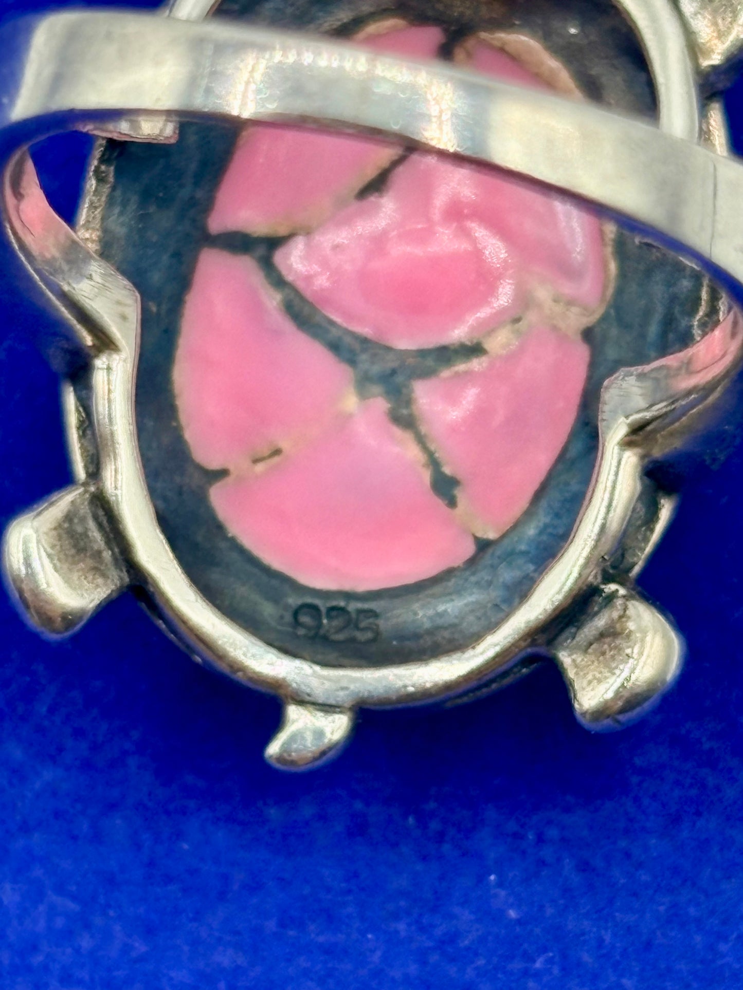 Sterling Silver MOP & Marcasite Turtle Ring