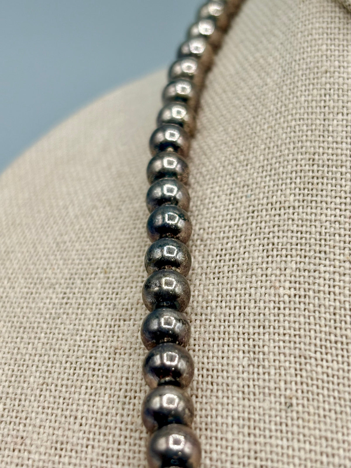 Sterling Silver Carolyn Pollack Native Graduated Gemstone Beaded Necklace