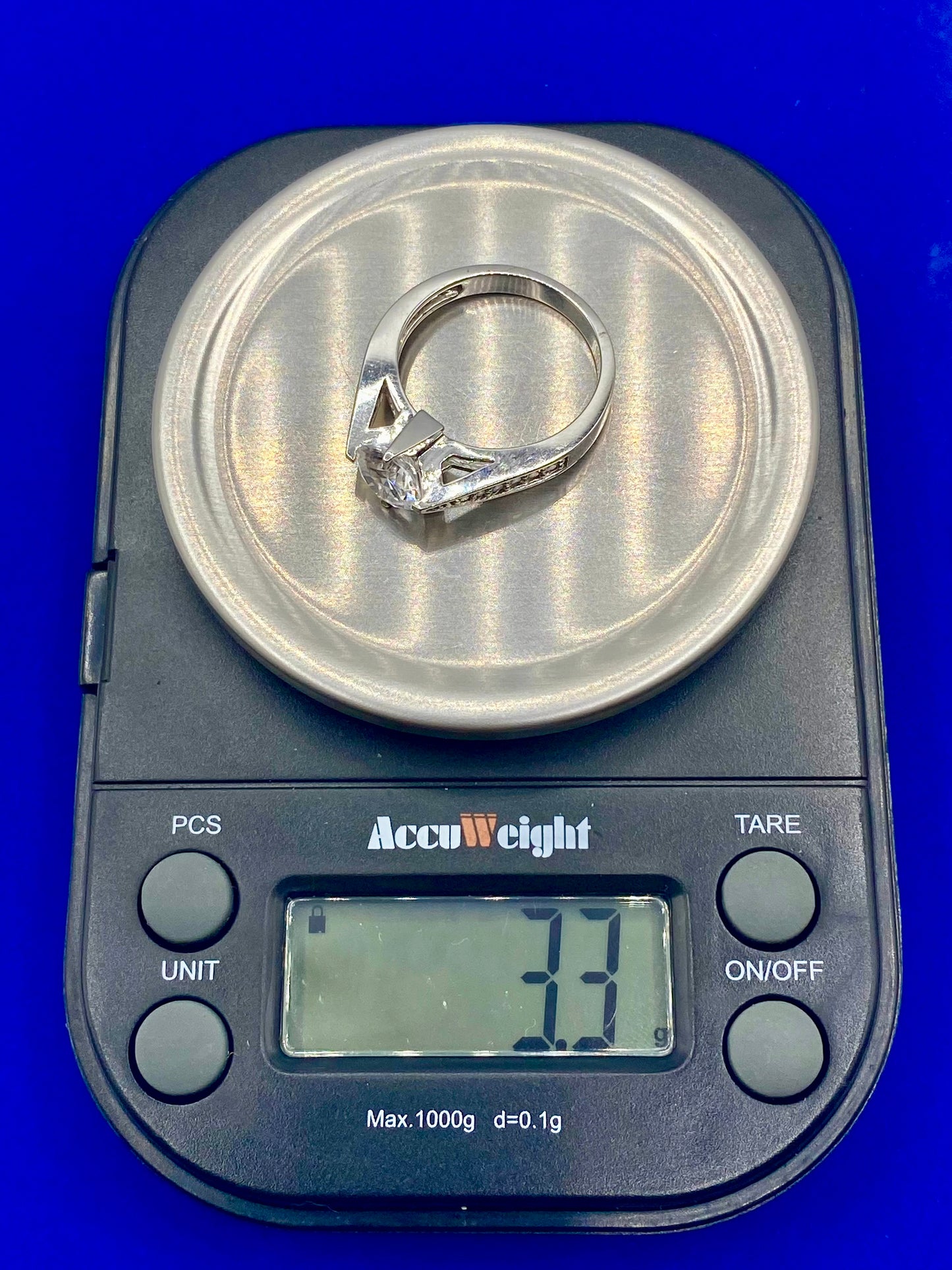 Sterling Silver Round CZ Ring