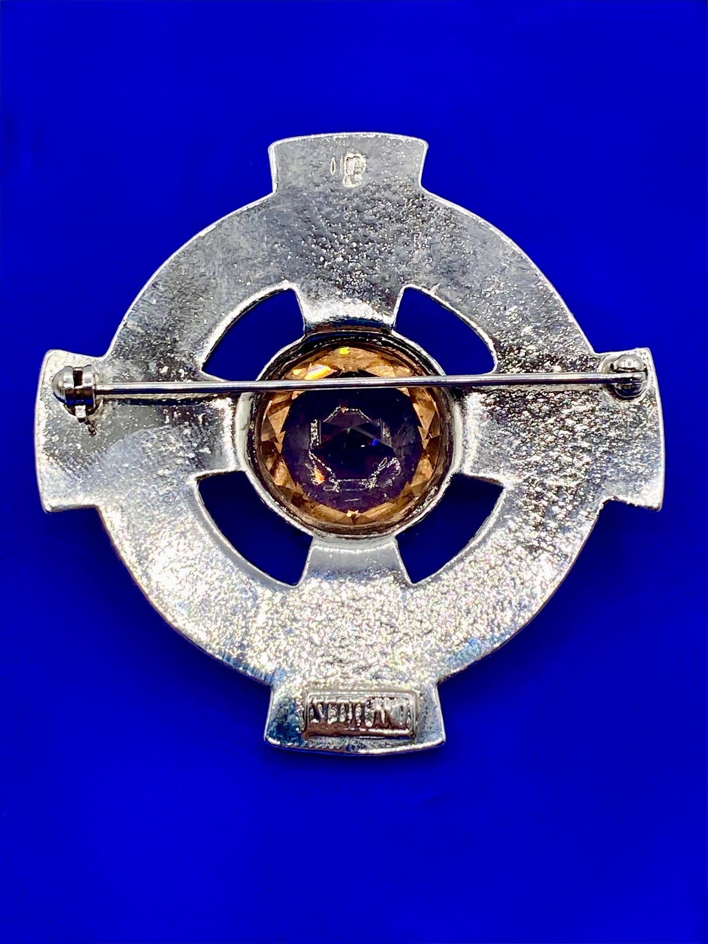 Vintage Silver Tone Celtic Brooch