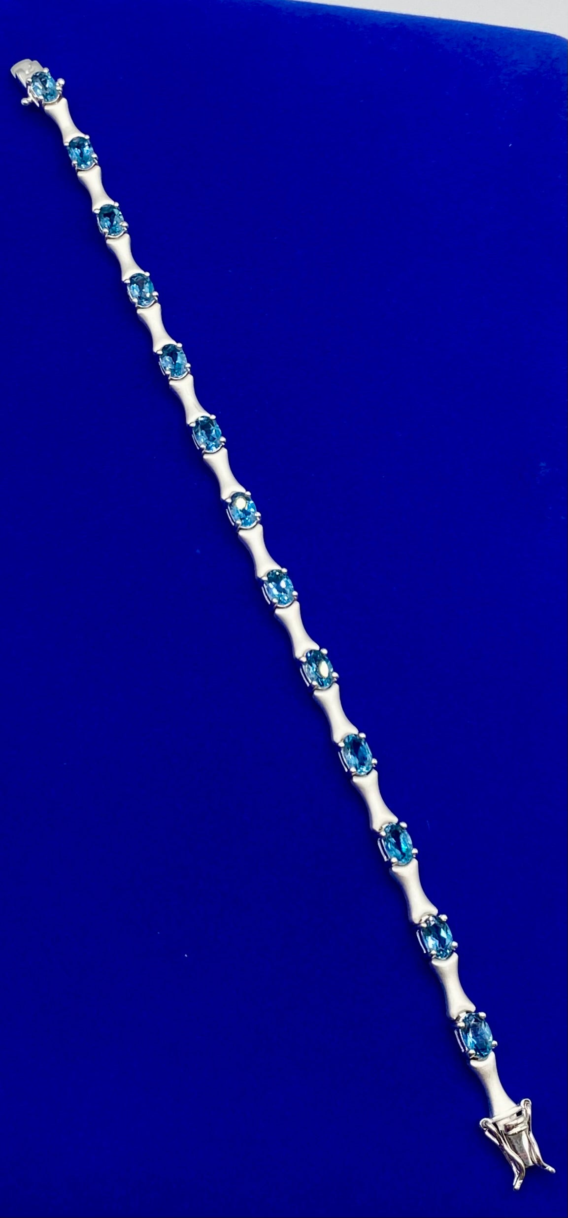 Sterling Silver Topaz Tennis Bracelet