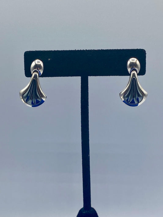 Sterling Silver Hematite Dangle Drop Earrings
