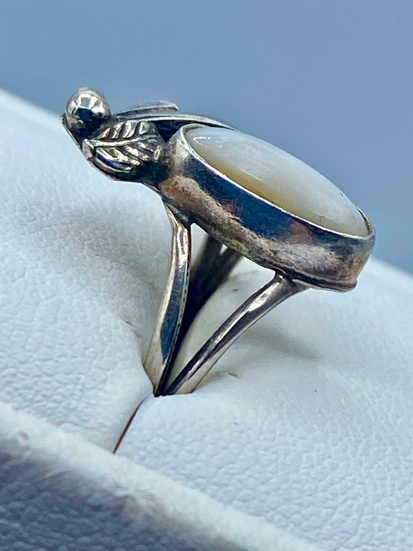 Sterling Silver Native MOP Ring