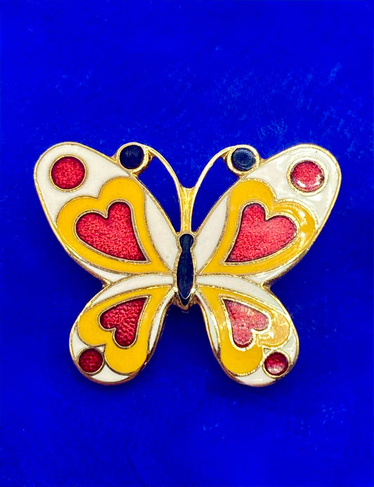 Small Enamel Butterfly Brooch