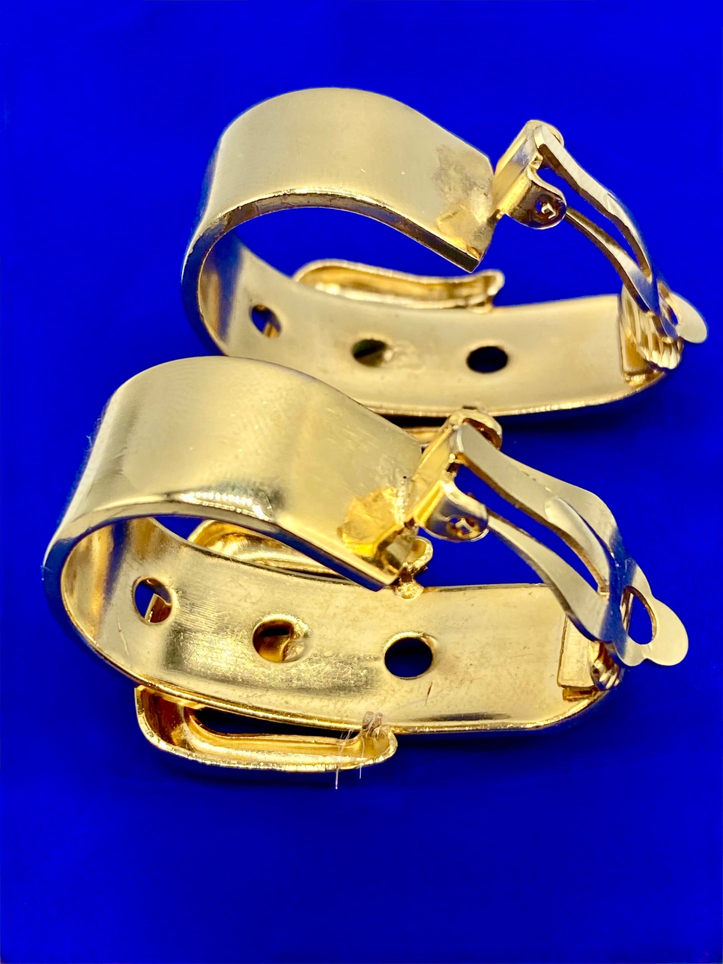 Vintage Gold Tone Belt Buckle Clips