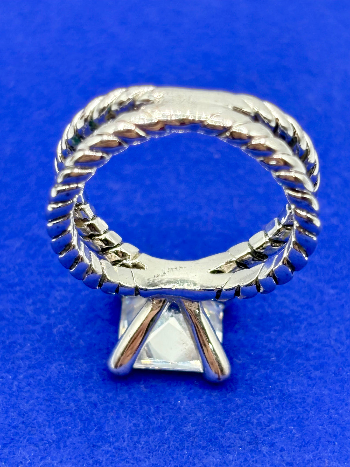 Premier Designs “Lena” CZ Silver Tone Ring
