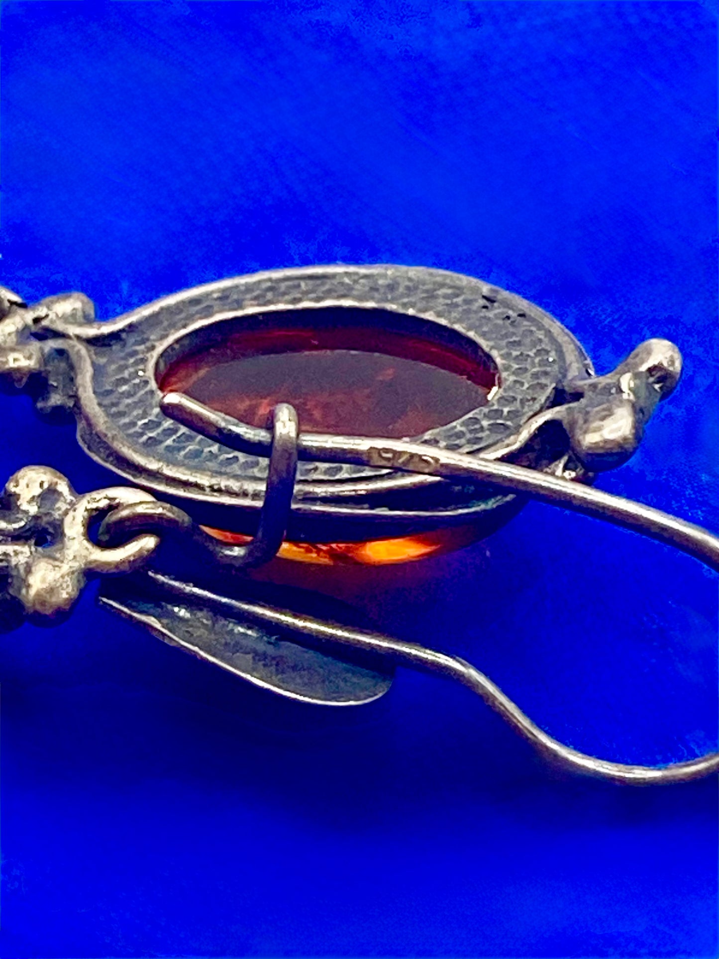 Baltic Amber Sterling Silver Dangle Earrings