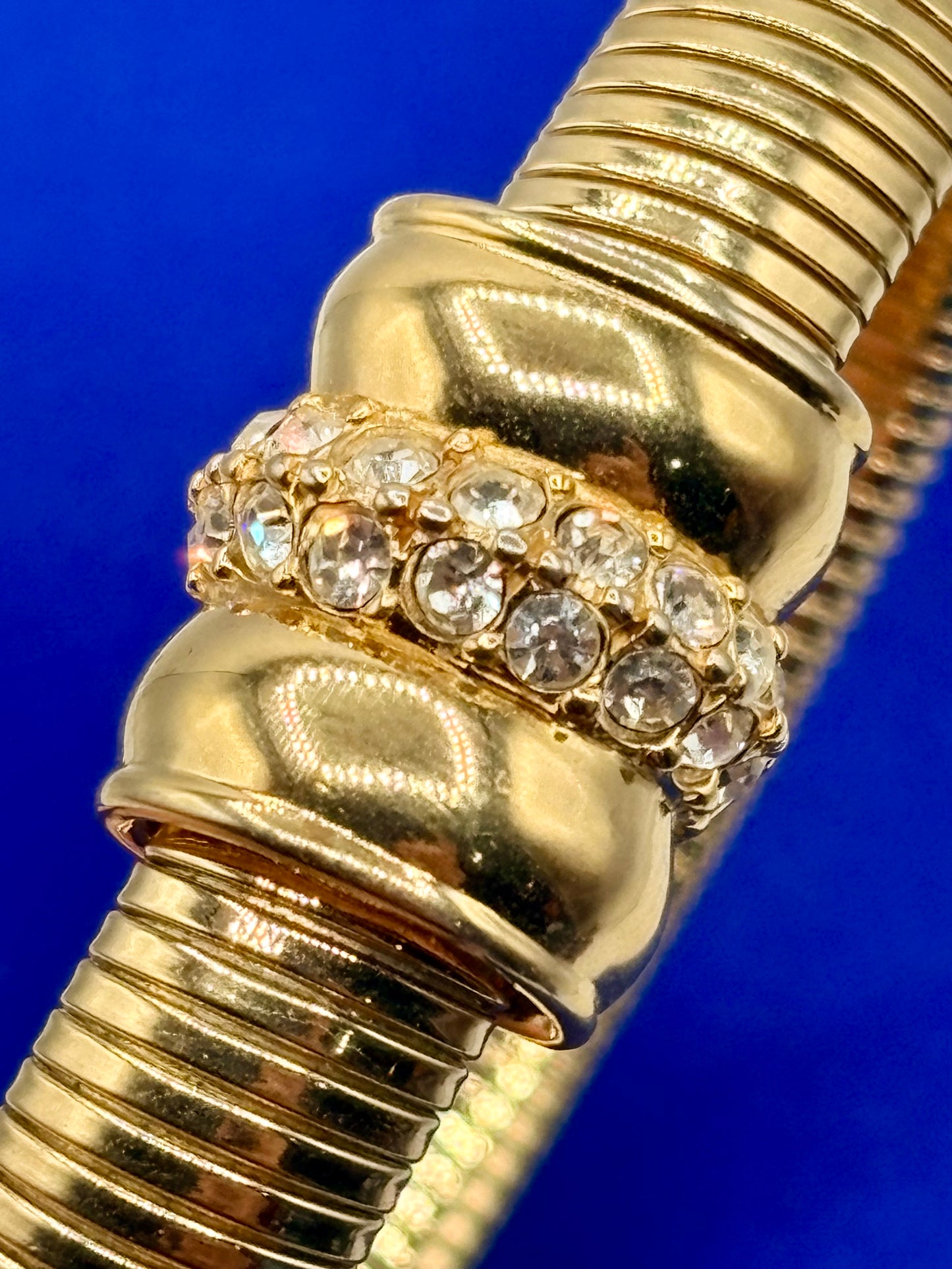 Gold Tone Joan Rivers Rhinestone Bracelet