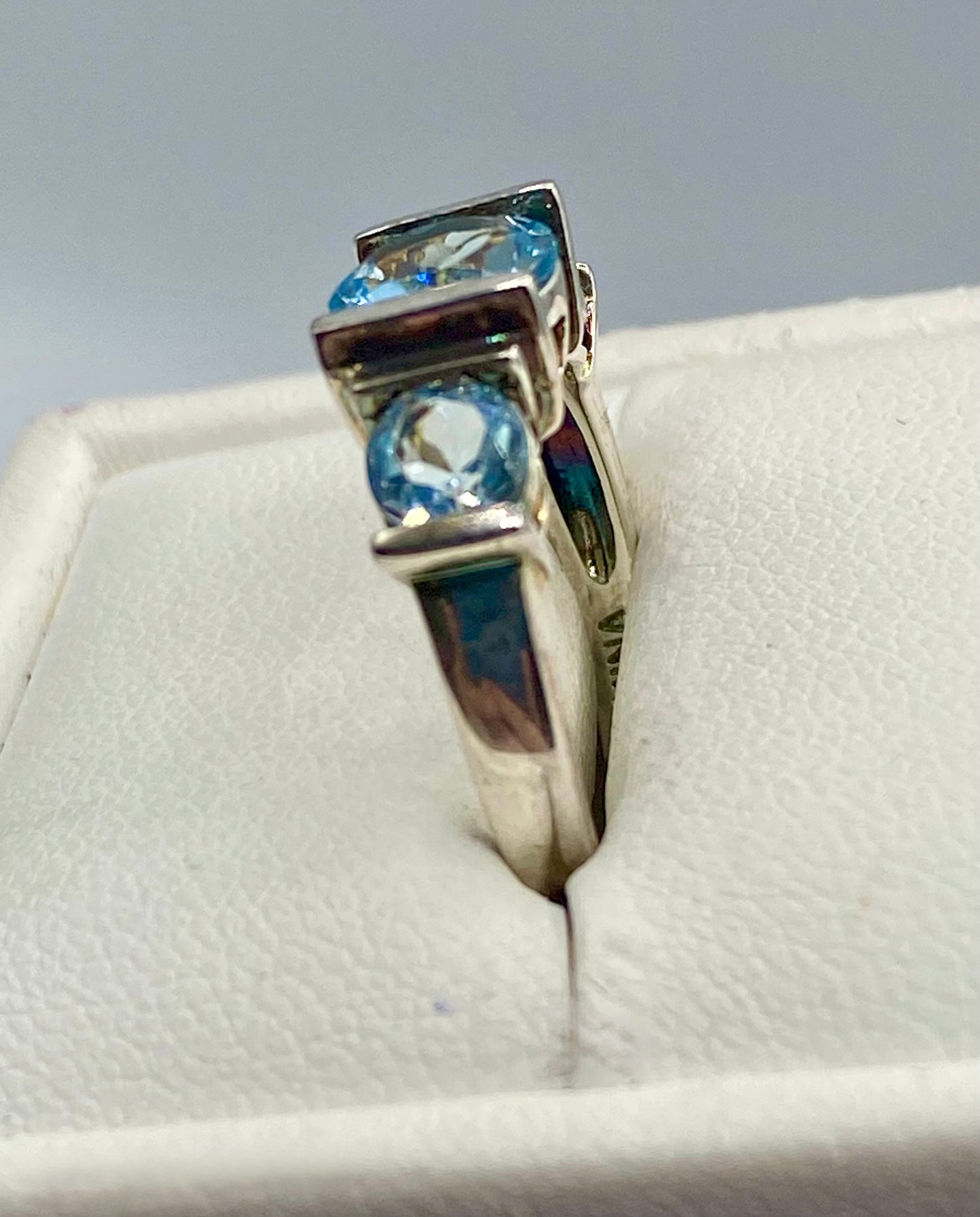 Sterling Silver Ross Simmons Light Blue Topaz Ring