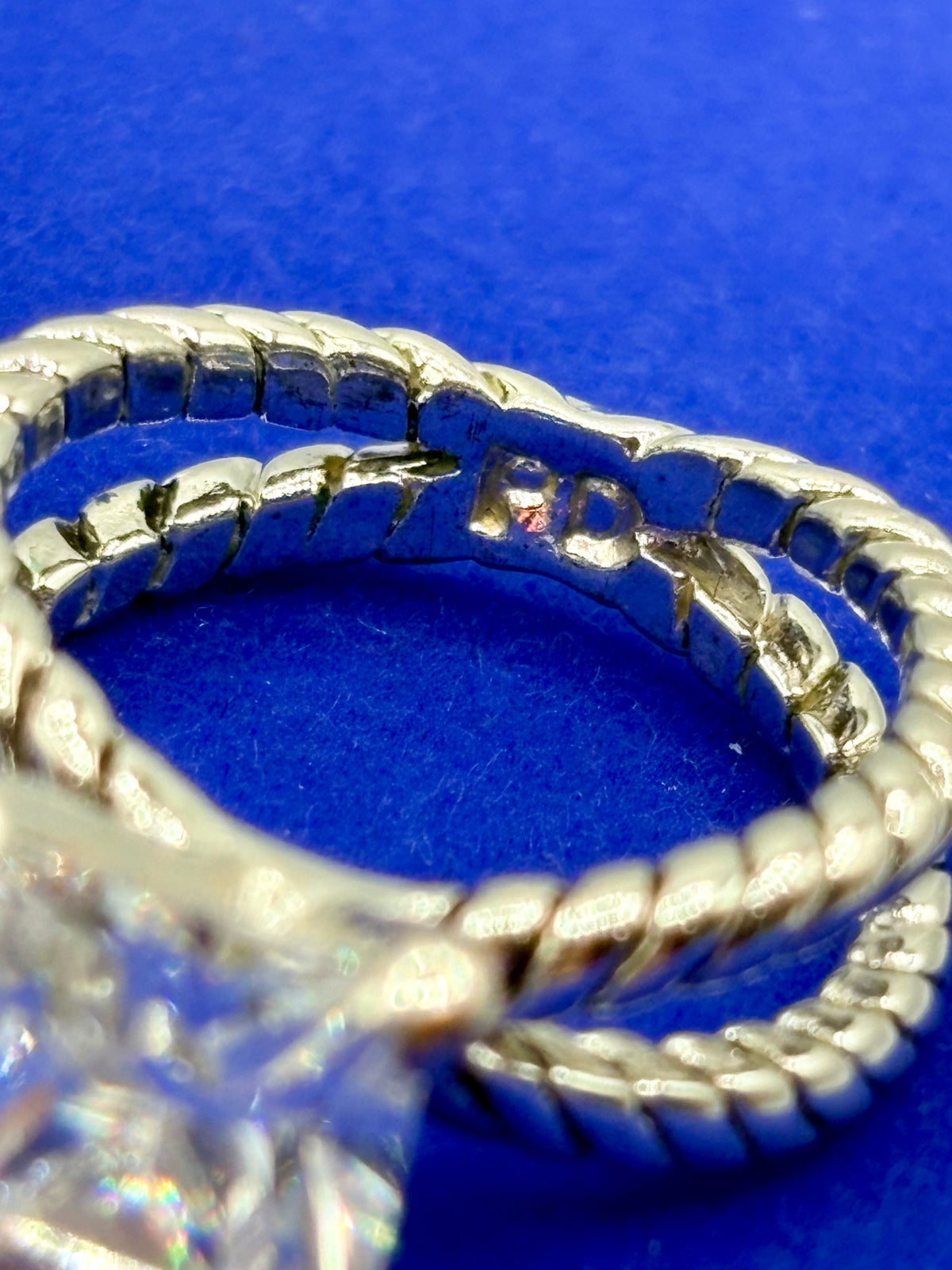 Premier Designs “Lena” CZ Silver Tone Ring