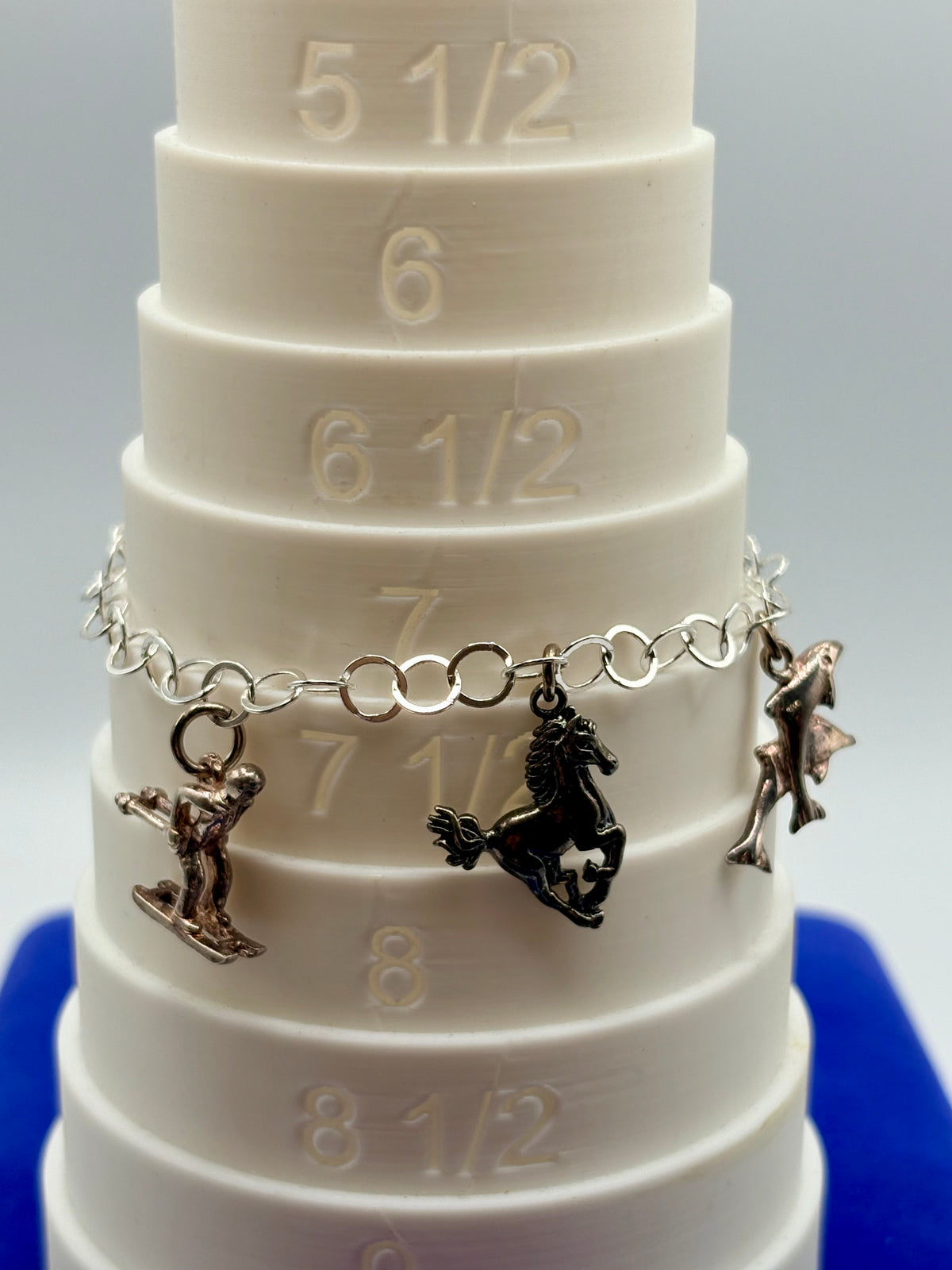 Vintage Sterling Silver Charm Bracelet