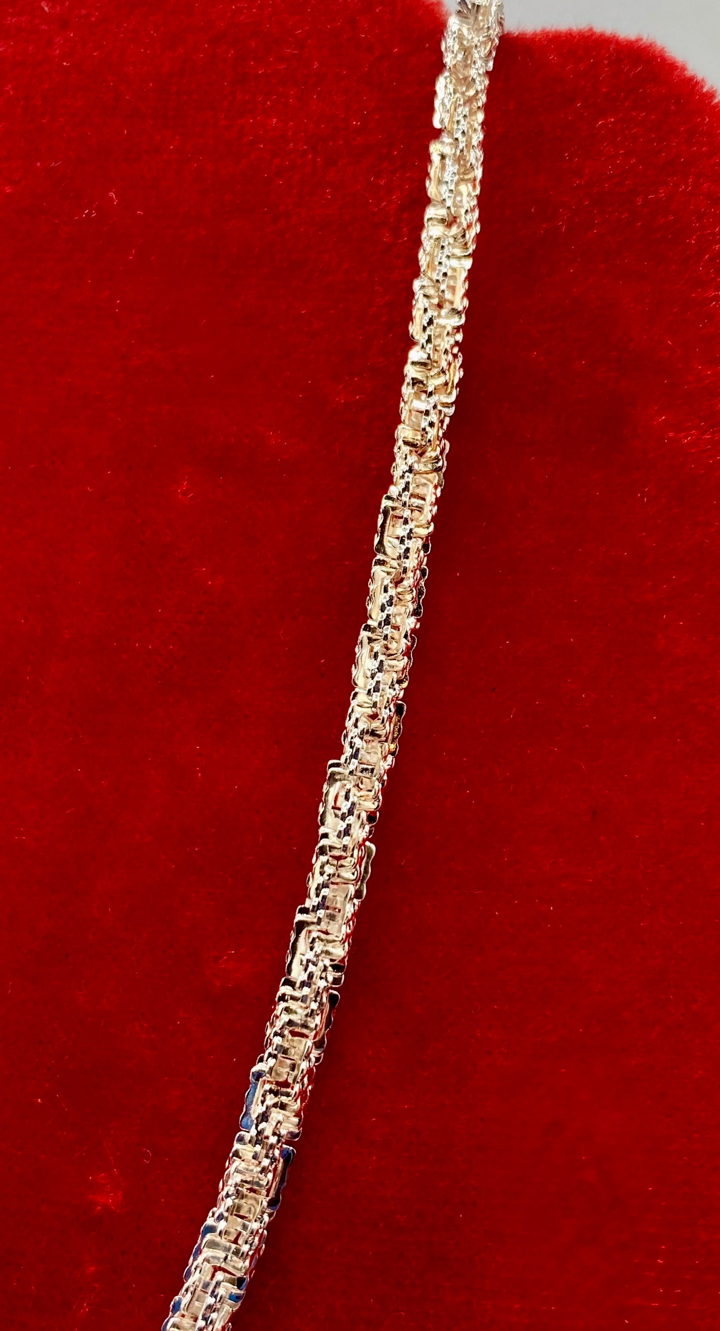 Sterling Silver Twisted Rope Chain Necklace