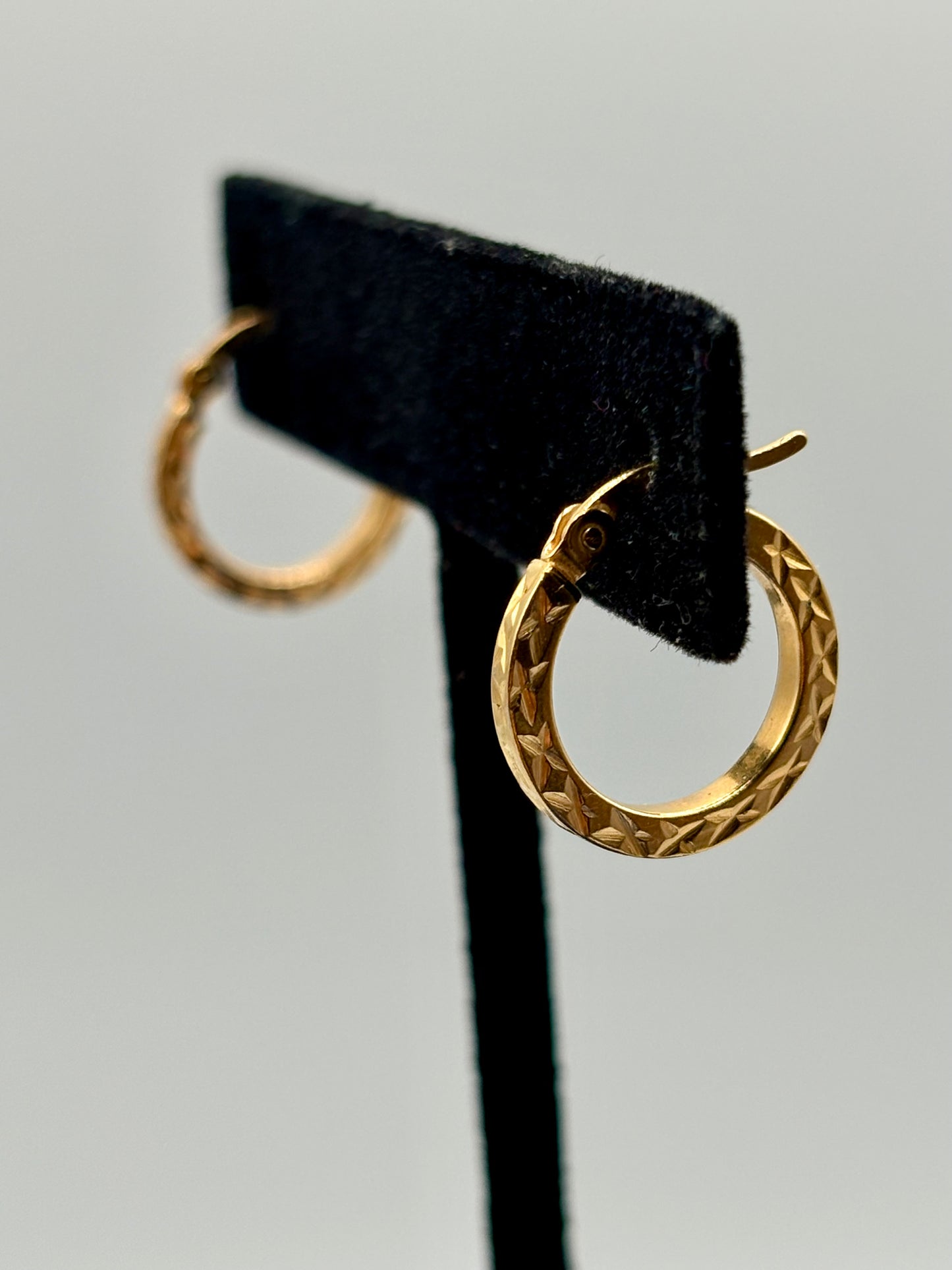 Vermeil Sterling Silver Small Hoop Earrings