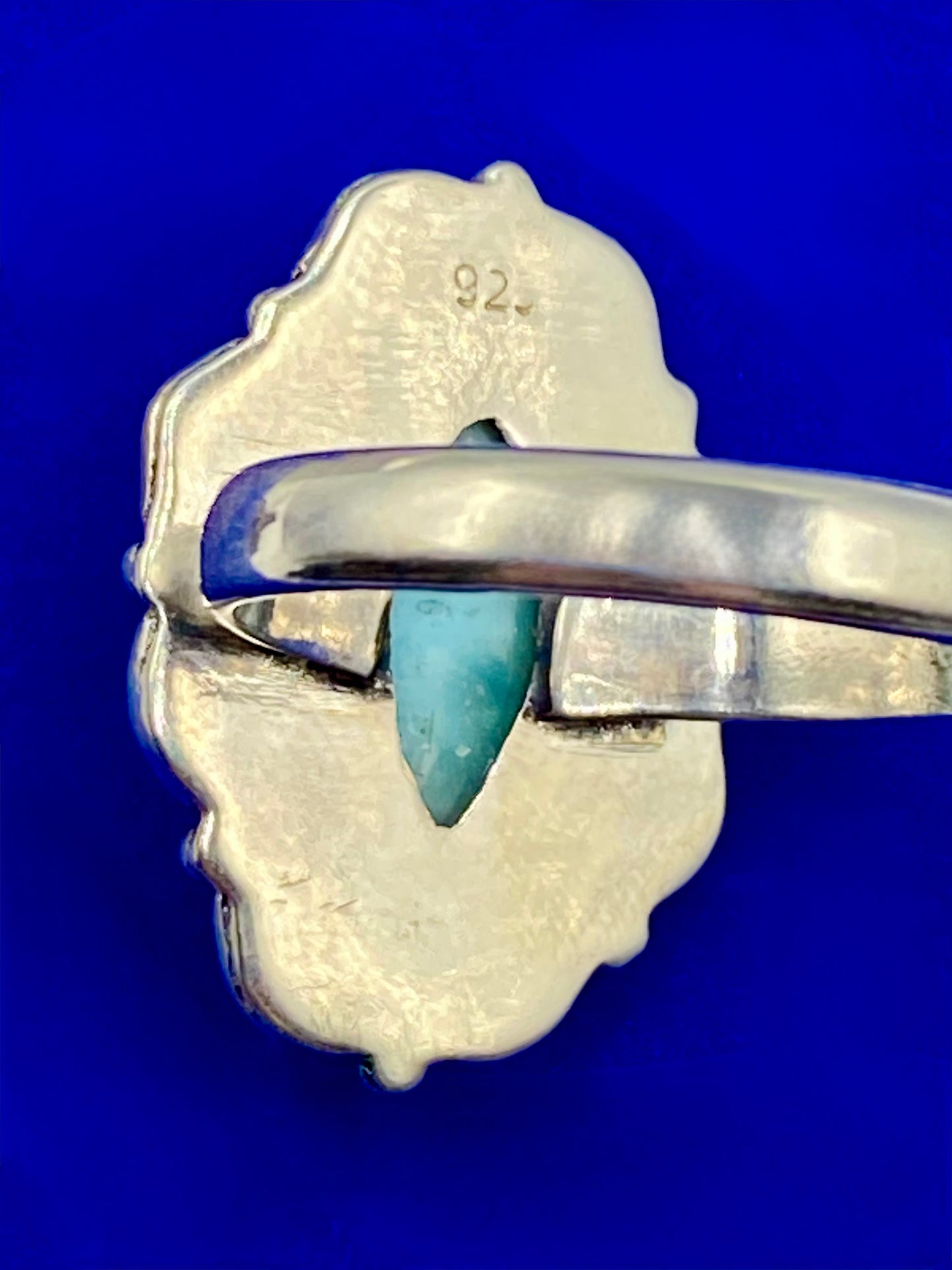Sterling Silver Larimar Ring