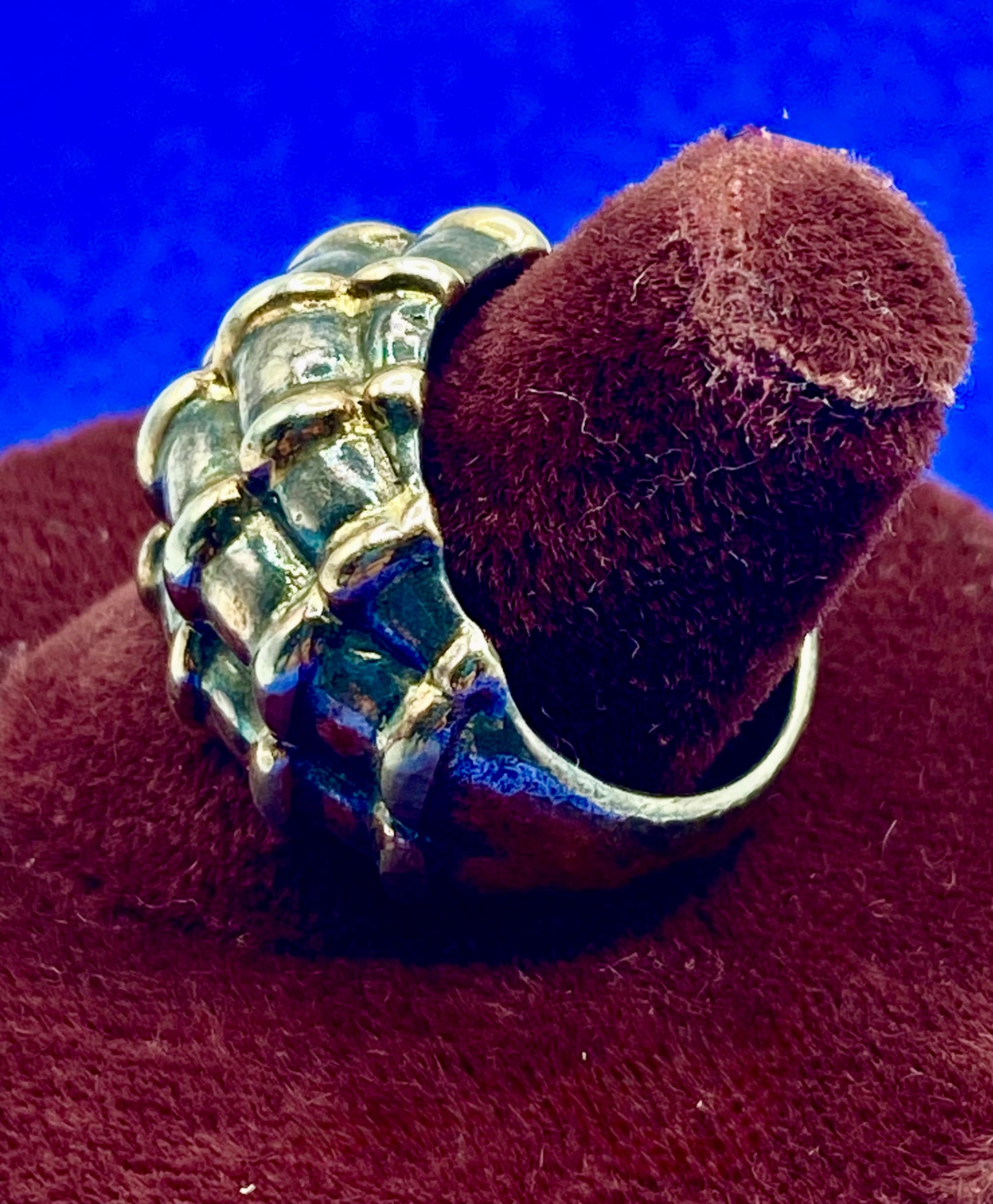 Sterling Silver Modernist GPT Two Toned Ring