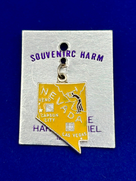 NWT Vintage Nevada State Enameled Charm