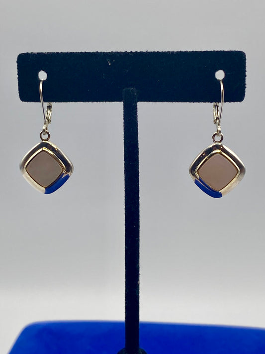 Ecclissi Sterling Silver Mother Of Pearl Drop Dangle Earrings
