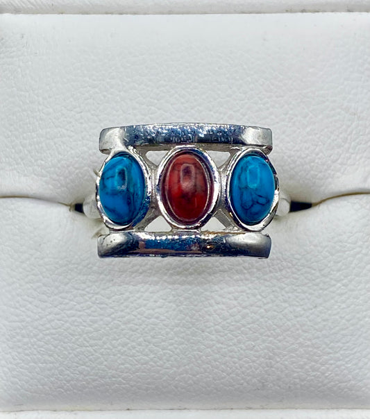 Vintage 1977 Sarah Coventry “Indian Princess” Silver Tone Ring