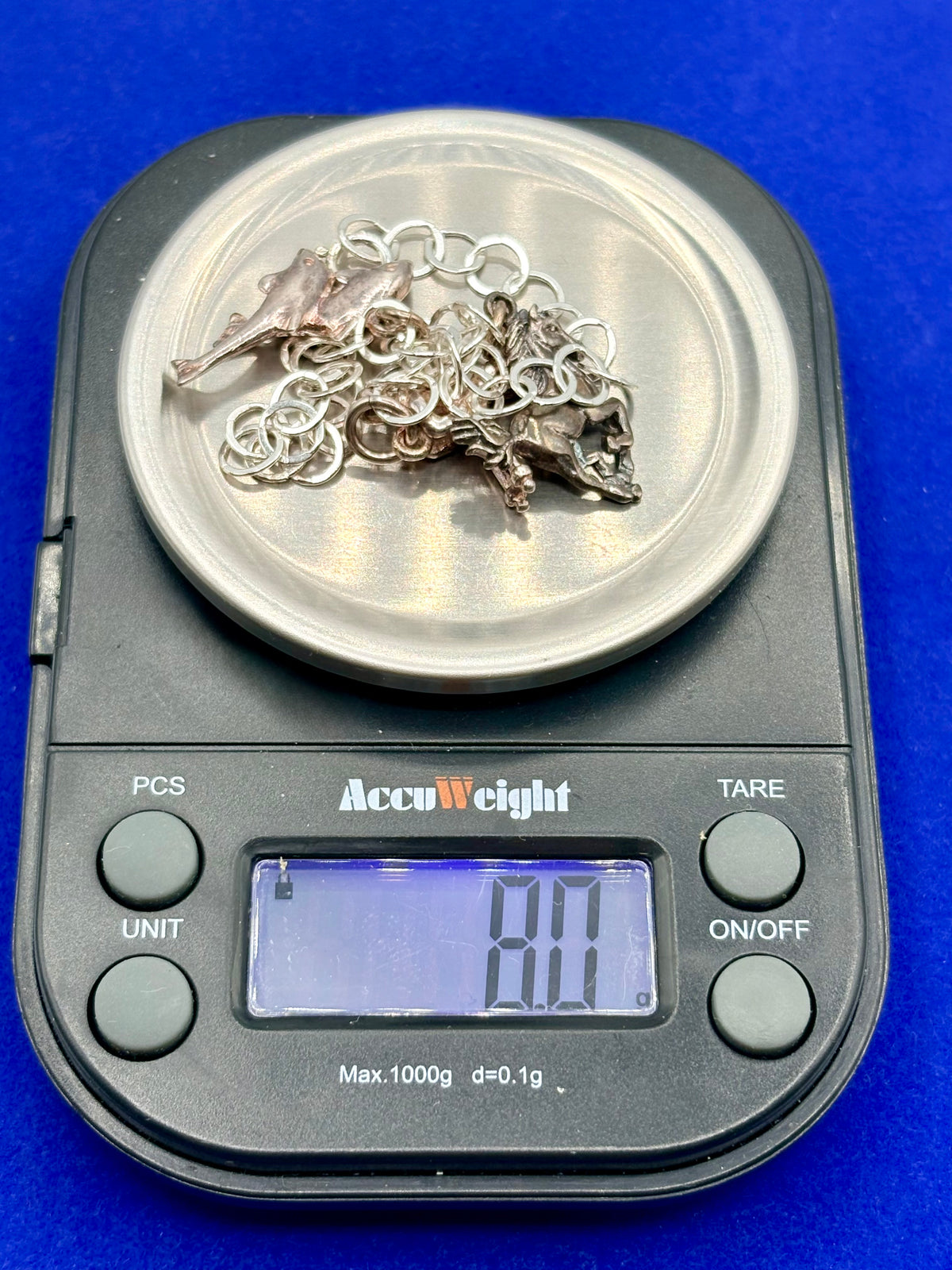 Vintage Sterling Silver Charm Bracelet