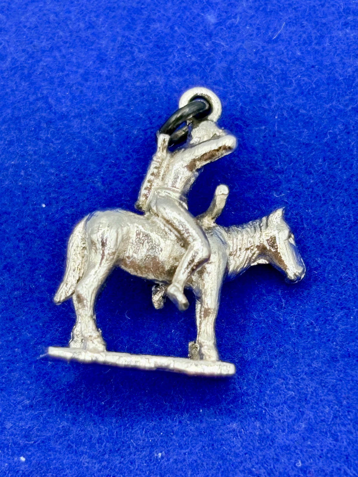 Sterling Silver Rifleman Riding Horse Charm