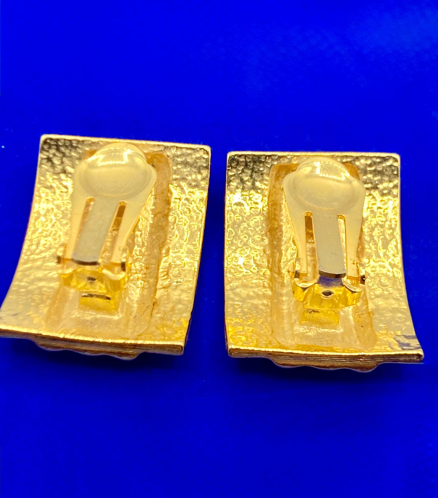 Vintage Gold Tone Clip Ons