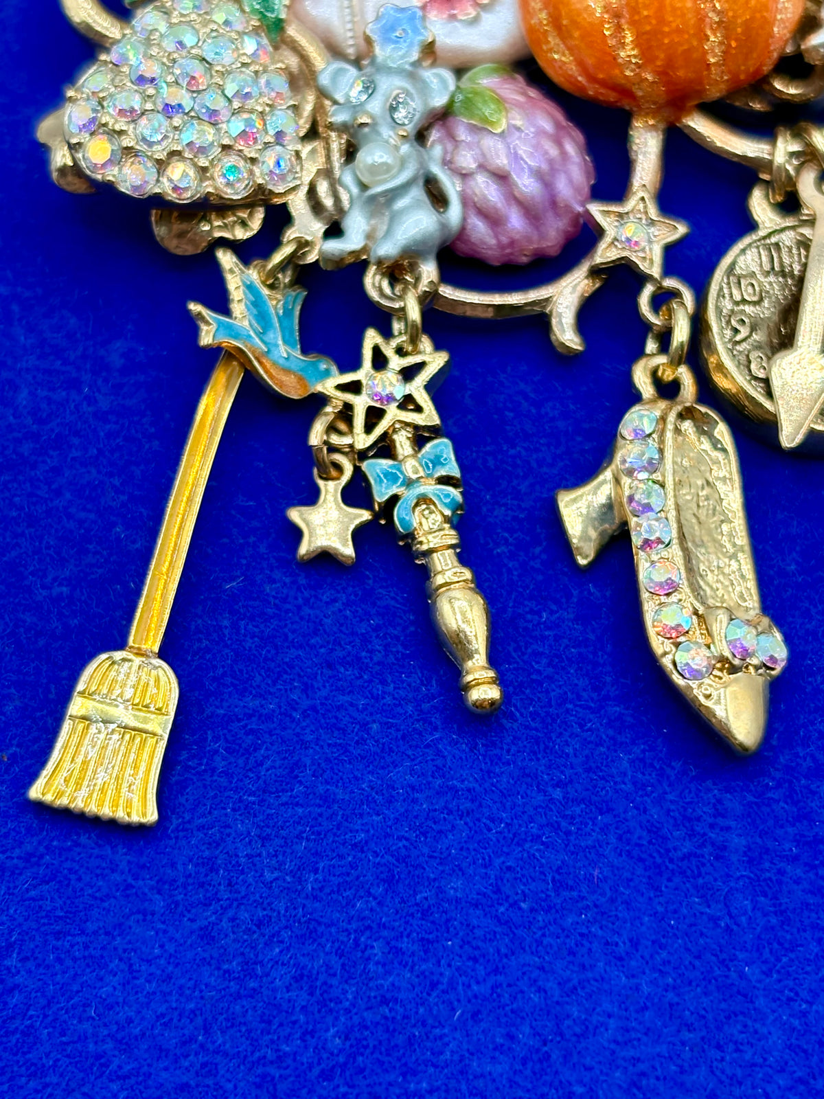 Kirks Folly Gold Tone Cinderella Coach “Late For The Ball” Brooch