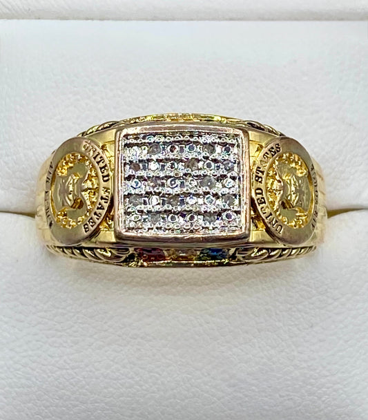 Danbury Mint “Freedom Isn’t Free” Gold Tone Ring