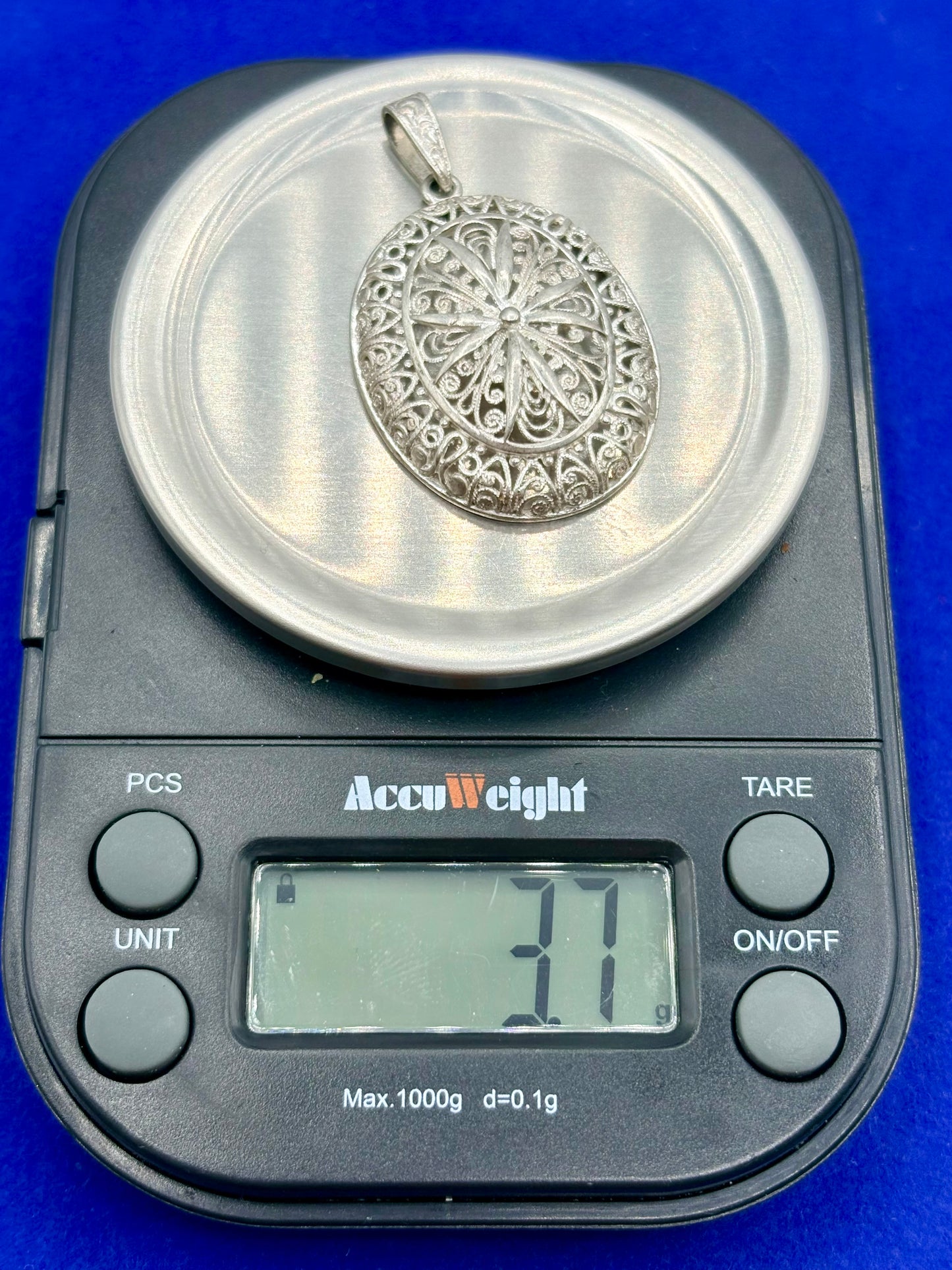 Sterling Silver Filigree Alice Caviness Pendant