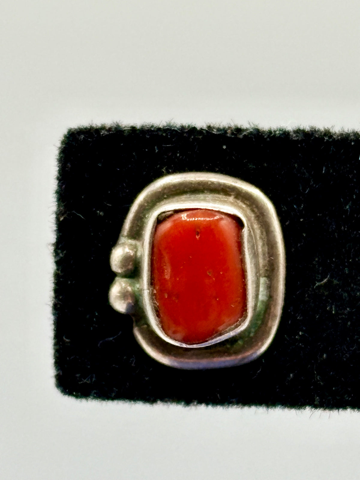 Dainty Sterling Silver Native Coral Stud Earrings