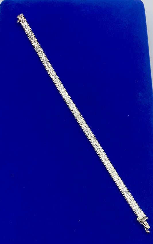 Sterling Silver Italy Thin Bracelet