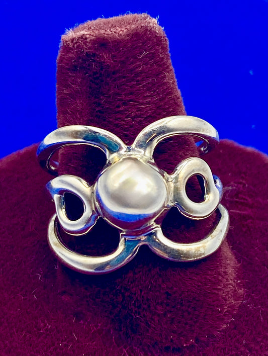 Sterling Silver ATI Mexico Circle Ring